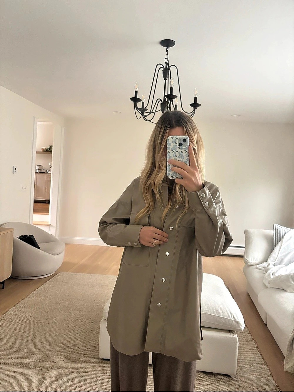 ZARA Brown Button Front Jacket Like New